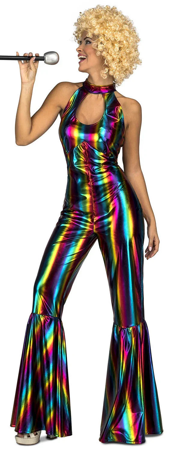 Disfraz Disco Multicolor para Mujer Discotequeros Viving